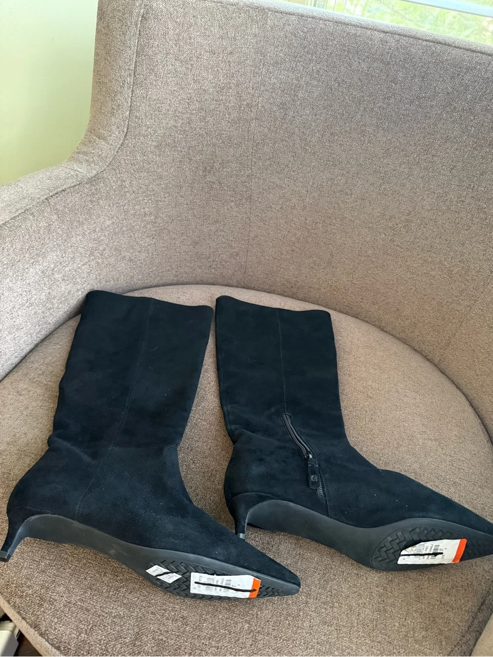 Cole Haan Black Over-the-Knee Suede Boots